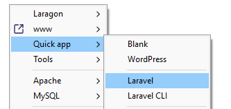 membuat project laravel 13 baru di laragon.png
